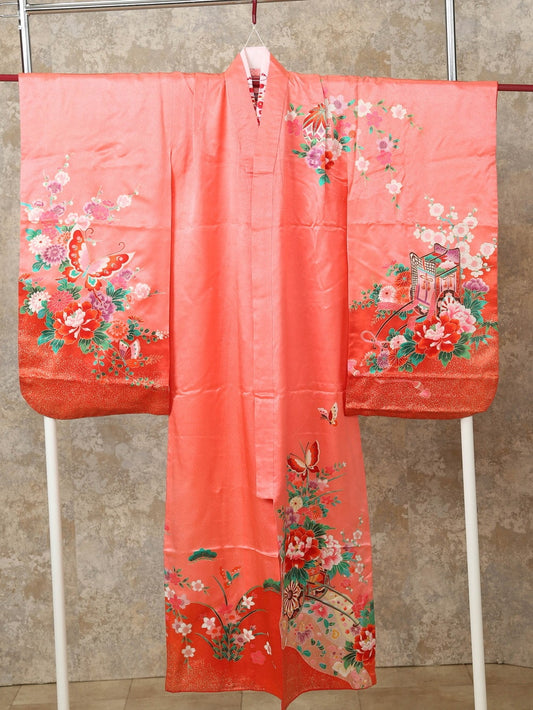 着物(7歳女児用) / サーモンピンク