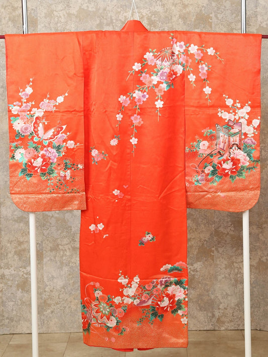 着物(7歳女児用) / オレンジ_3