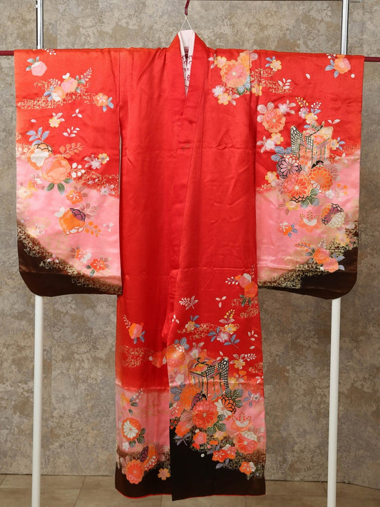 着物(7歳女児用) / 赤ピンク