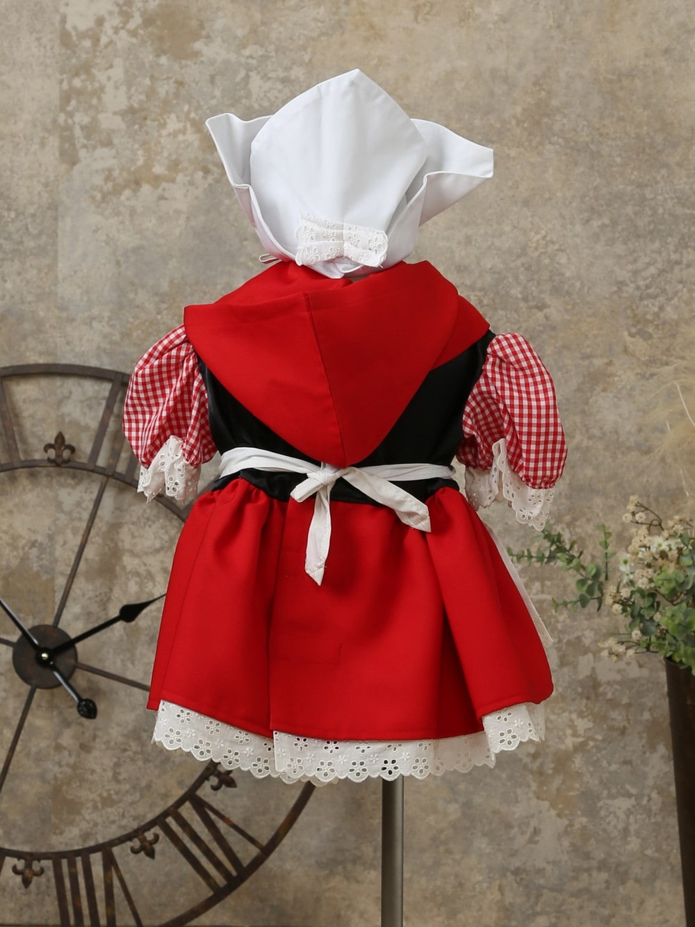 ドレス（1歳女児用） / 赤チェック