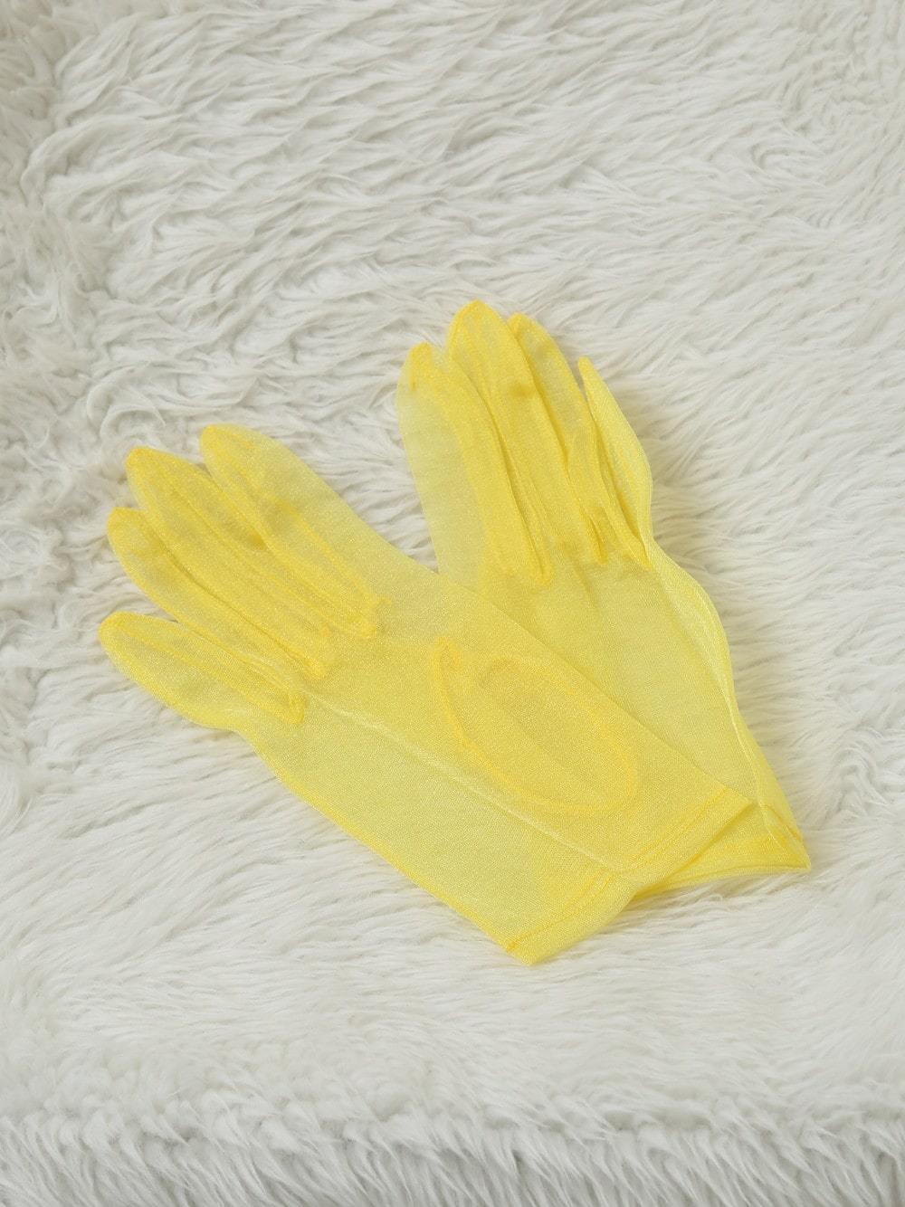 手袋（カラードレス用） / 黄