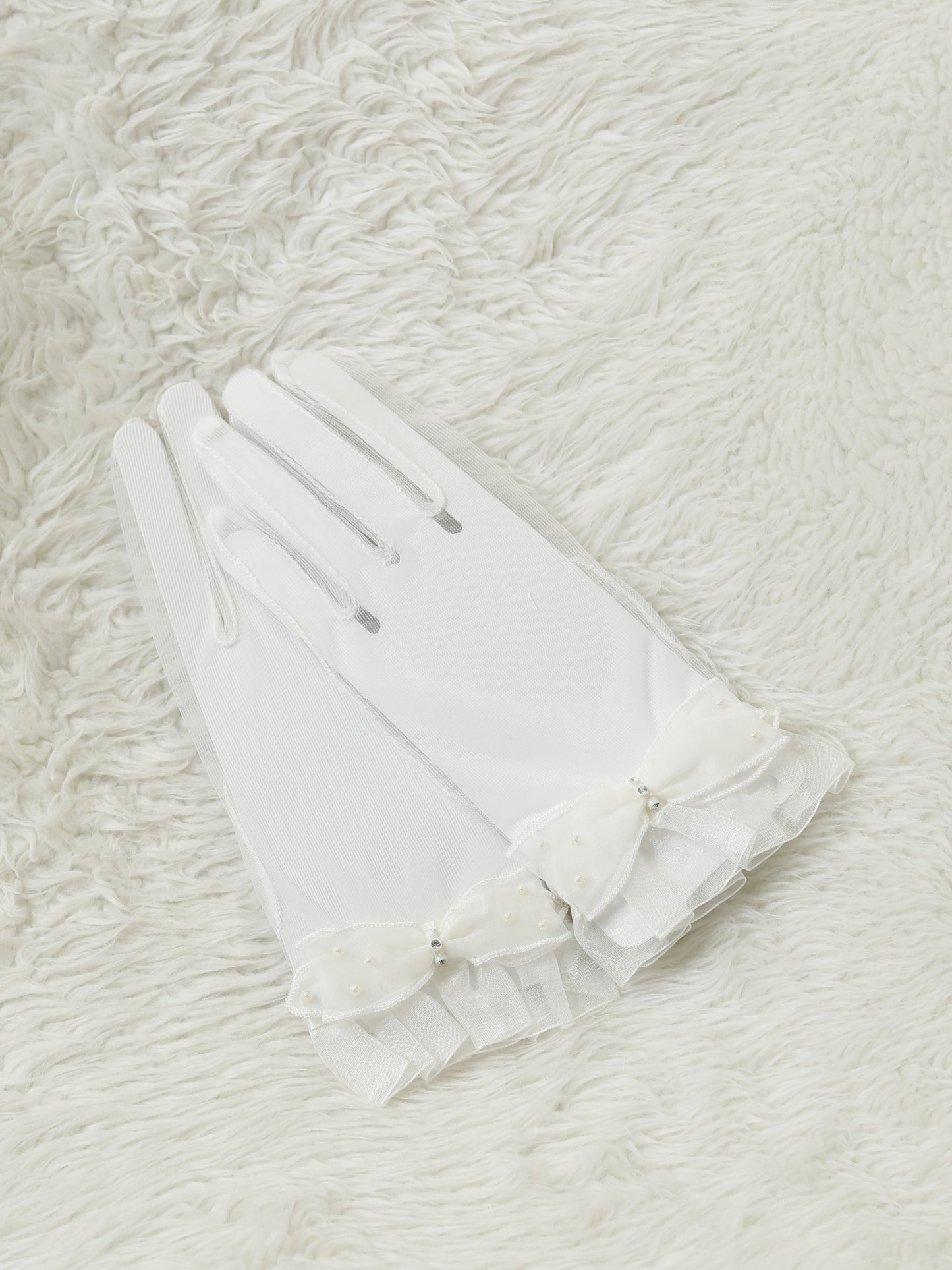 手袋（ウエディングドレス用） / ホワイトリボン